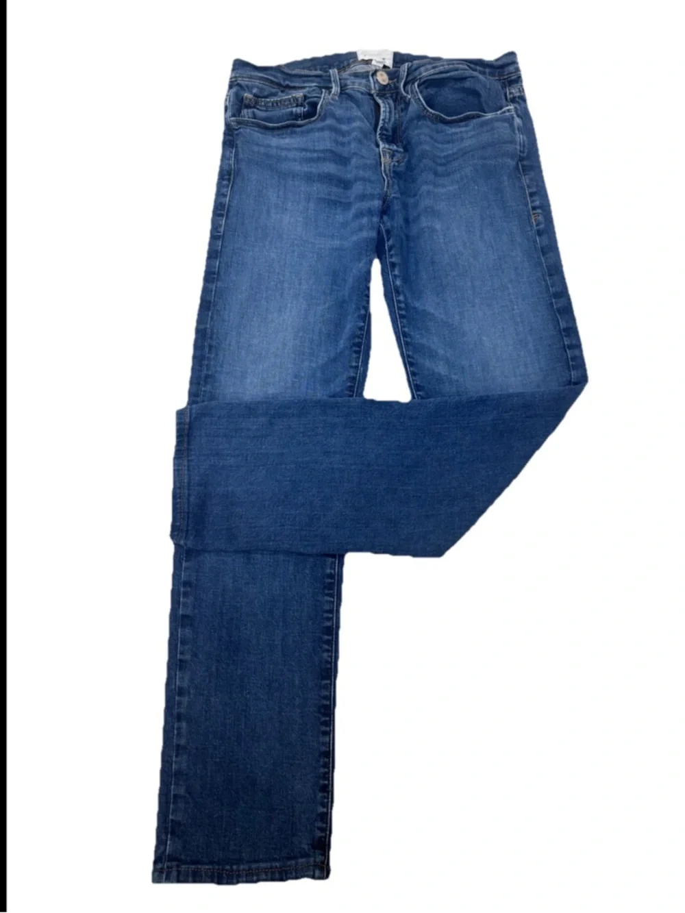 Frame Denim Slim Straight Jeans - Medium Blue